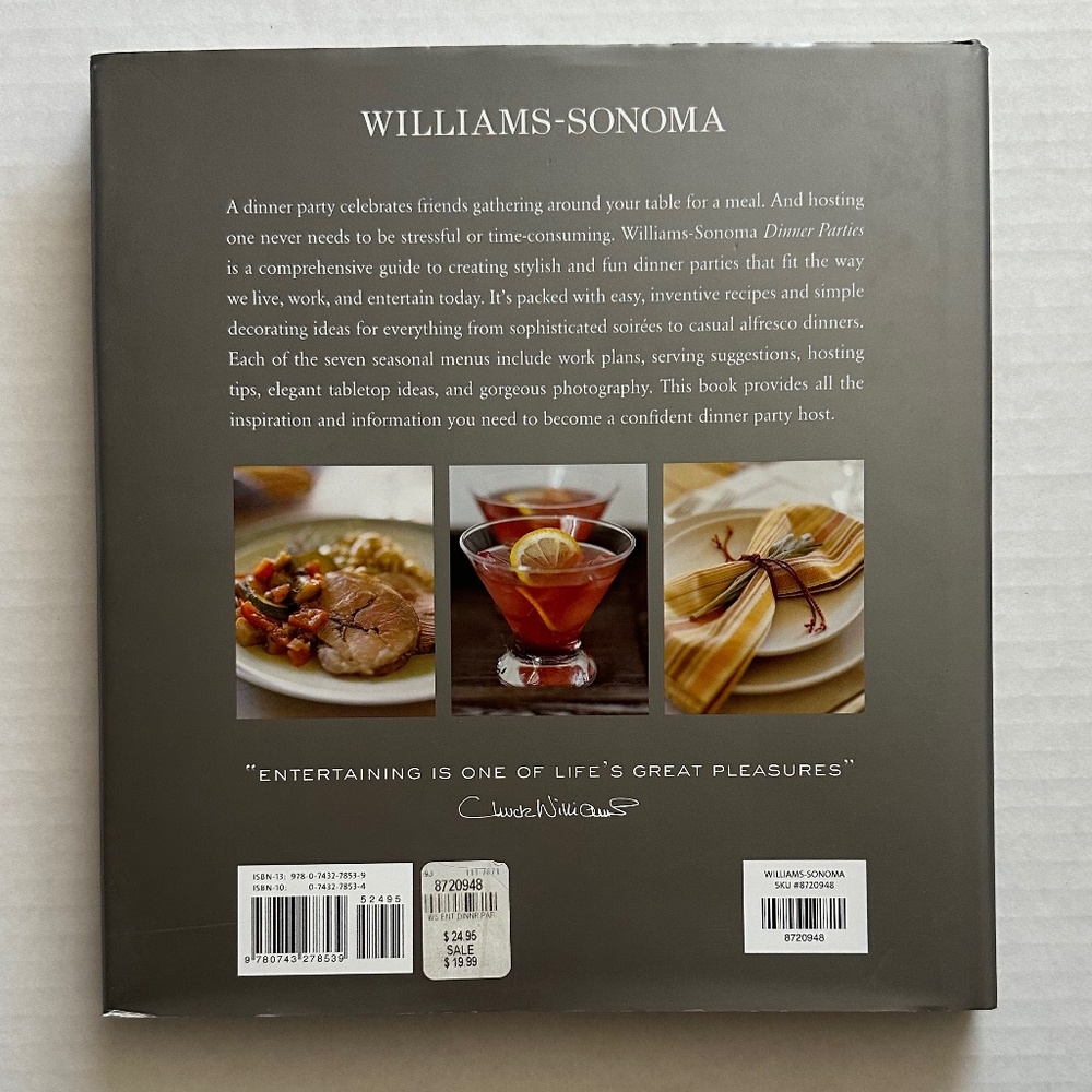 Williams-Sonoma Dinner Parties Book - Picture 2 of 6